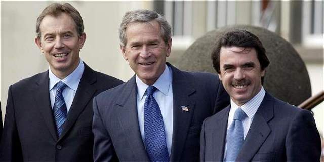 Aznar, se prepara para la invasión de Irak y derrocar a Saddam Husein.