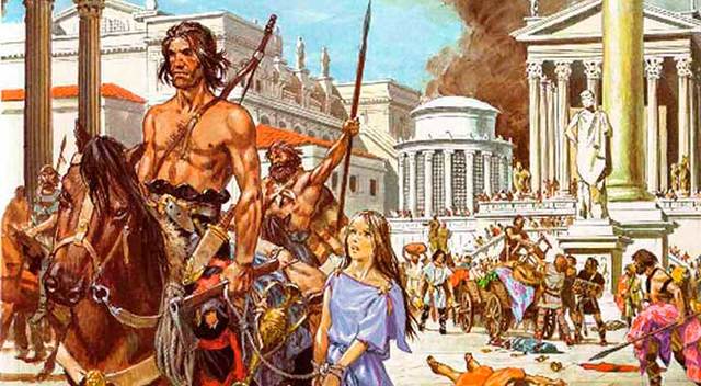 Alarico saquea Roma - Coyuntura en el siglo V