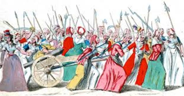 French Women Force Louis XVI out of Versailles