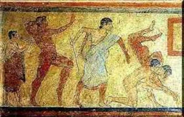 Fundación de los juegos atléticos romanos