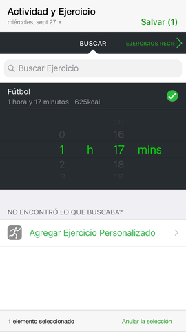 Entrenamiento fútbol