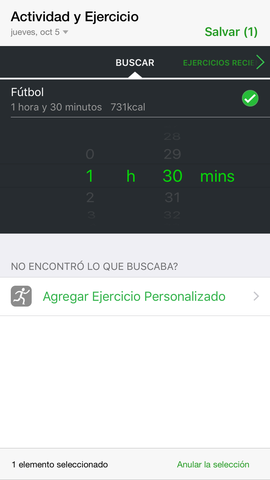 Entrenamiento de fútbol sala