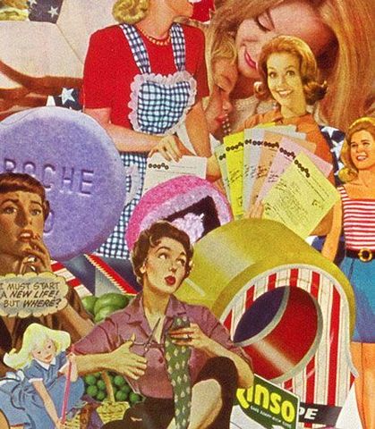 happy 1954's housewives Clorox Clean home,Sally Edelstein 4