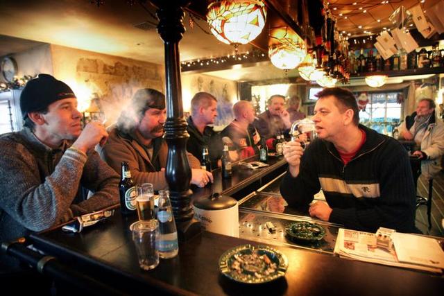 Forbidden to smoke in hotels, restaurants and bars in Belgium