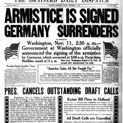 The Armistice is signed