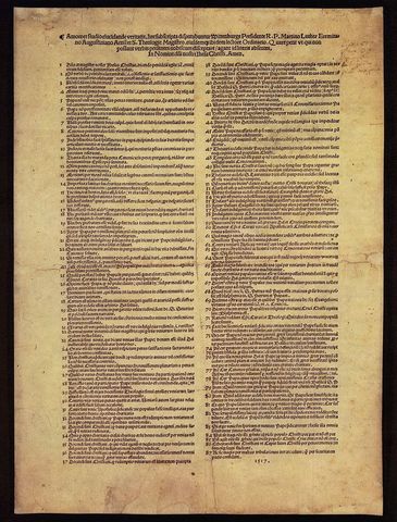 Martin Luther's 95 Thesis