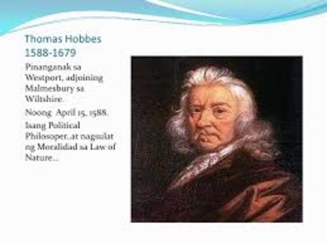 Thomas Hobbes (1588-1679) Sensaciones son la fuente del conocimiento