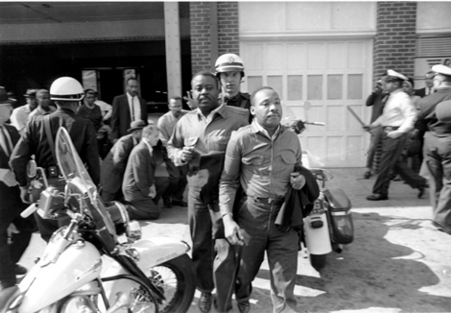 mlk and ralph abernathy arrested
