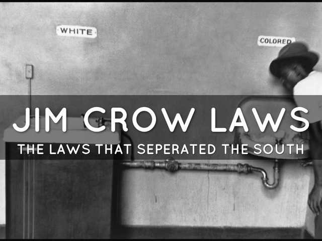 Reconstruction: "Jim Crow"
