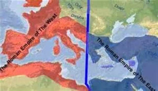 The Roman Empire Split Into Two Separate Empires