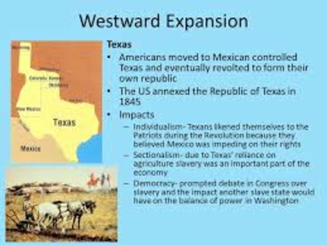 Texas- westward expansion