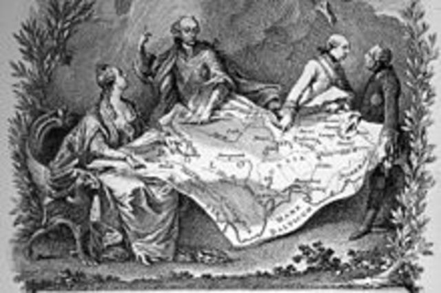 Poland is divided by three parts(age of absolutism)