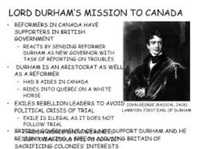 Lord Durham's Recommendations