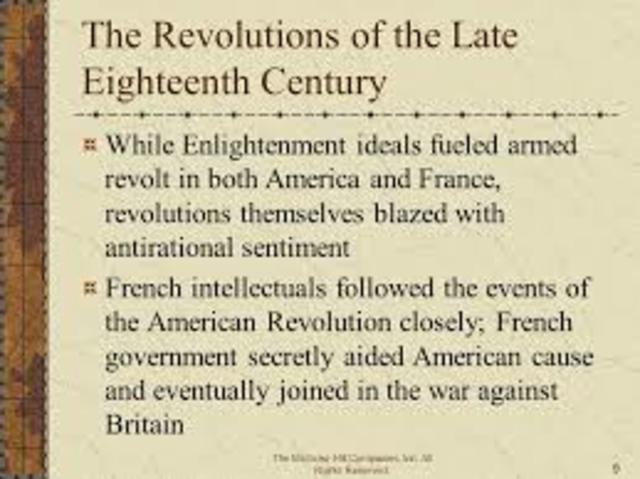 Enlightenment Ideals on America in the late 18th Century