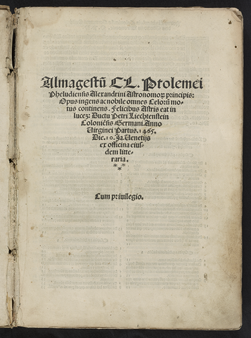 Revolutions in Astronomy -- Ptolemy Creates Almagest