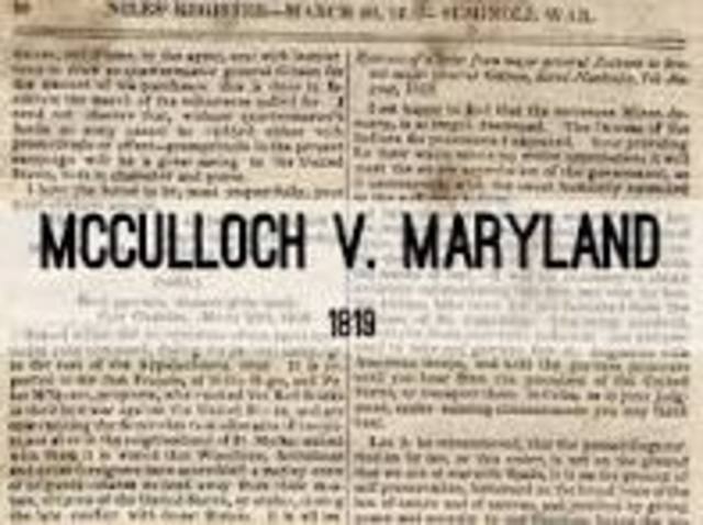 McCulloch v. Maryland