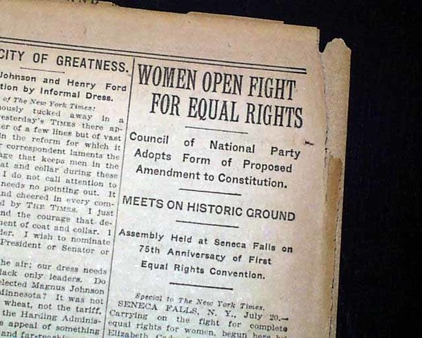 Introduction of Equal Rights Amendment
