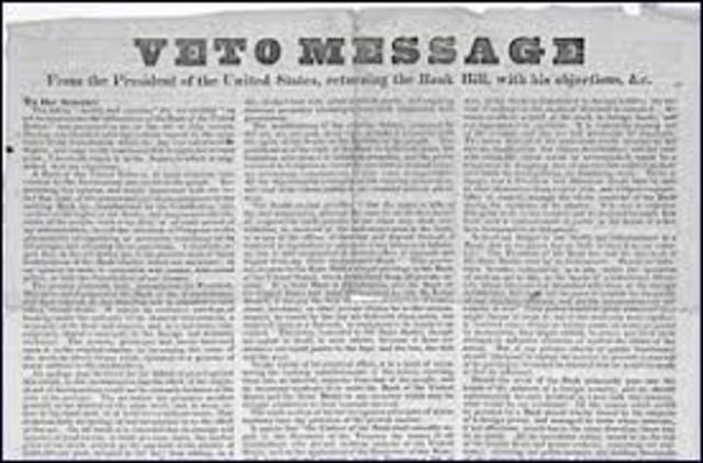 The bank veto speech