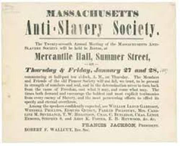 the american anti-slavery society