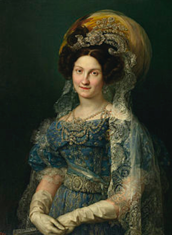 Maria Cristina asume la regencia tras la muerte de Fernando VII