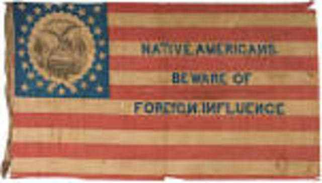 Nativism - Know-nothings (The American Party)