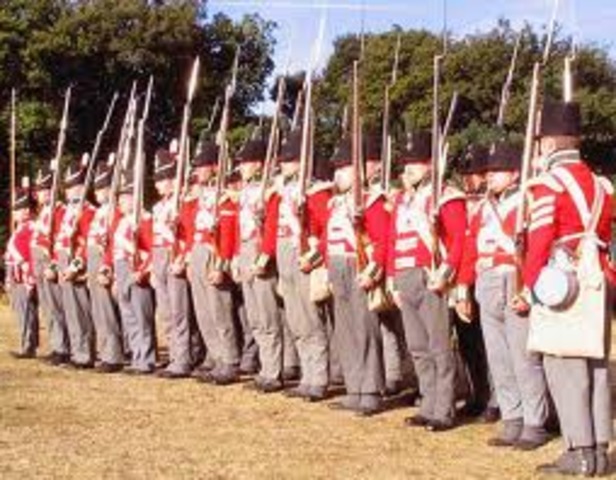 British troops occupy Boston