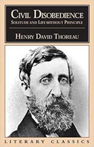 Henry David Thoreau Published Civil Disobedience