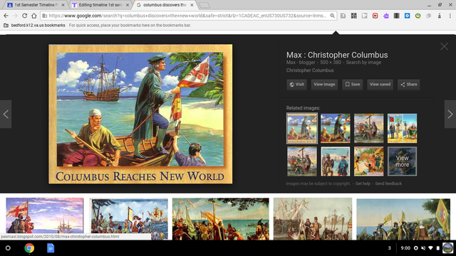 columbus discovers the new world