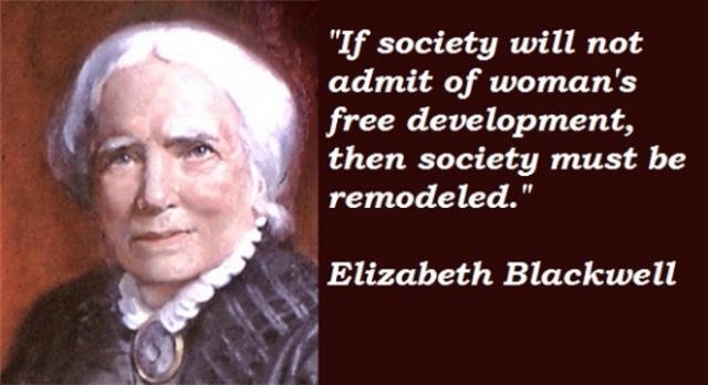 Elizabeth Blackwell, first woman to receive medical degree in America