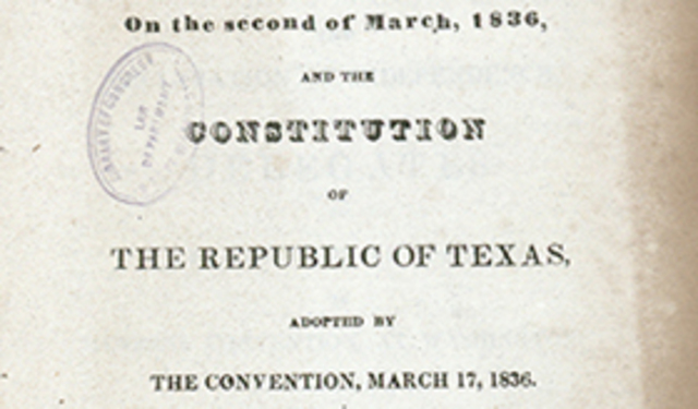 Texas Declared Independence from Mexico