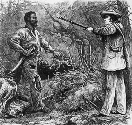 Nat Turner atempts to lead seventy African Americans to saftey.