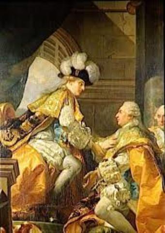 Louis XVI is crowned the king of France