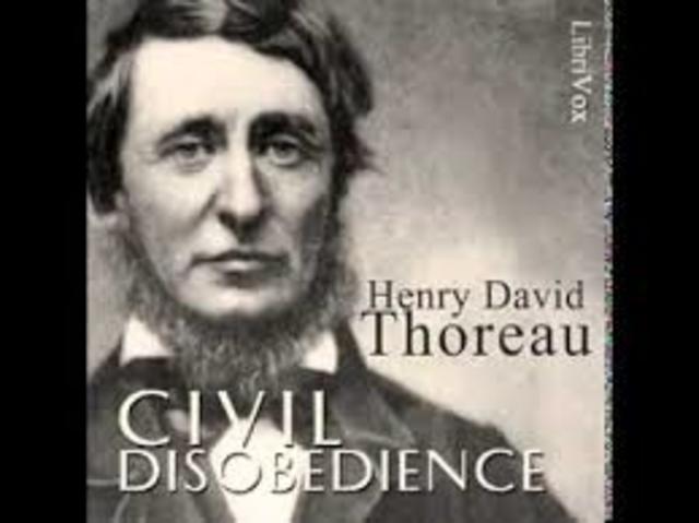 Henry David Thoreau Published Civil Disobedience