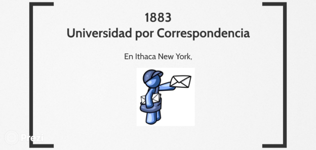 1883 Universidad por Correspondencia.