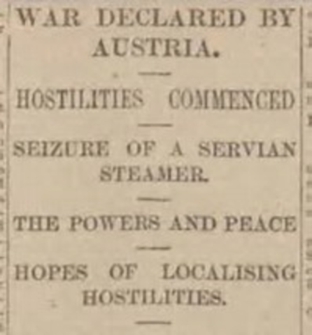 Declaration of war on Austria