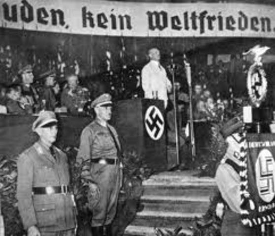 The Nazi party takes power in Germany. Adolf Hitler becomes chancellor,or prime minister of Germany.- Nazis 'temporarily' suspend civil liberties