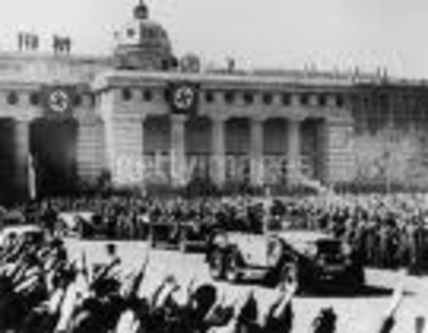 German troops annexed Austria.