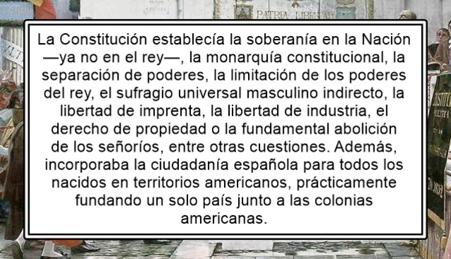 CONSTITUCIÓN ESPAÑOLA DE 1812 (1812-1814)