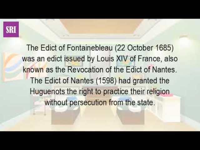 Louis XIV Revokes Edict of Nantes