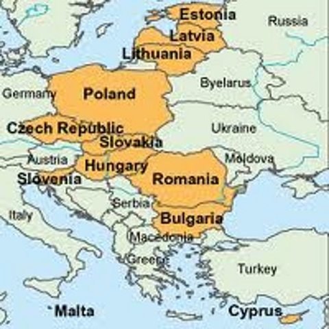 Cyprus, Czech Republic, Estonia, Hungary, Latvia, Lithuania, Malta, Poland, Slovakia, Slovenia