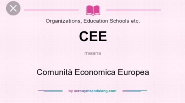 CEE --> trattato di Roma