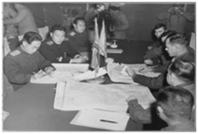 Firma de Panmunjom.