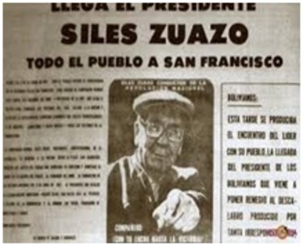 Bolivia estalla la Revolución Nacional y Hernán Siles Zuazo.