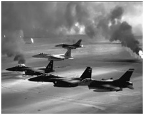 La guerra de coalición internacional.