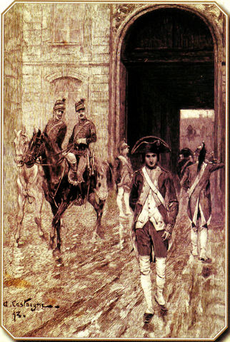 Termina sus estudios en la Escuela Militar de París.