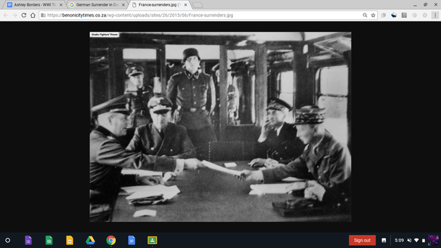 German Surrender in Compiegne, France