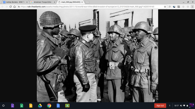 American Troops Enter Europe