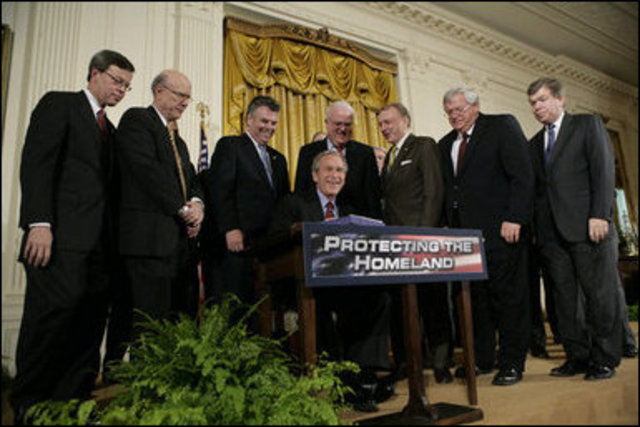 President Bush Passes the PATRIOT Act