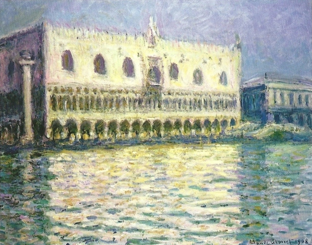 Monet paints "The Ducal Palace, Venice"