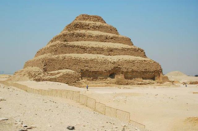 Construccion of the Zoser's pyramid
